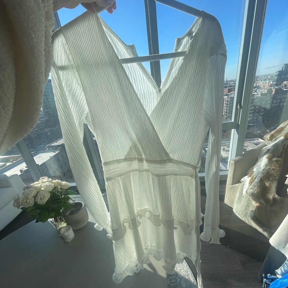 Long Sleeve Ruffle Dress - Size M - Picture 2 of 4
